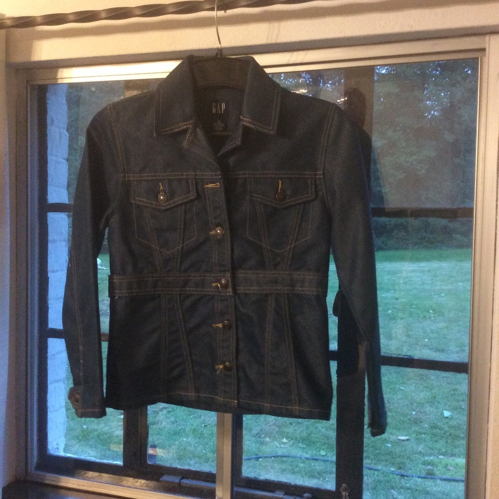 Gap Girls XL denim jacket mid-thigh length